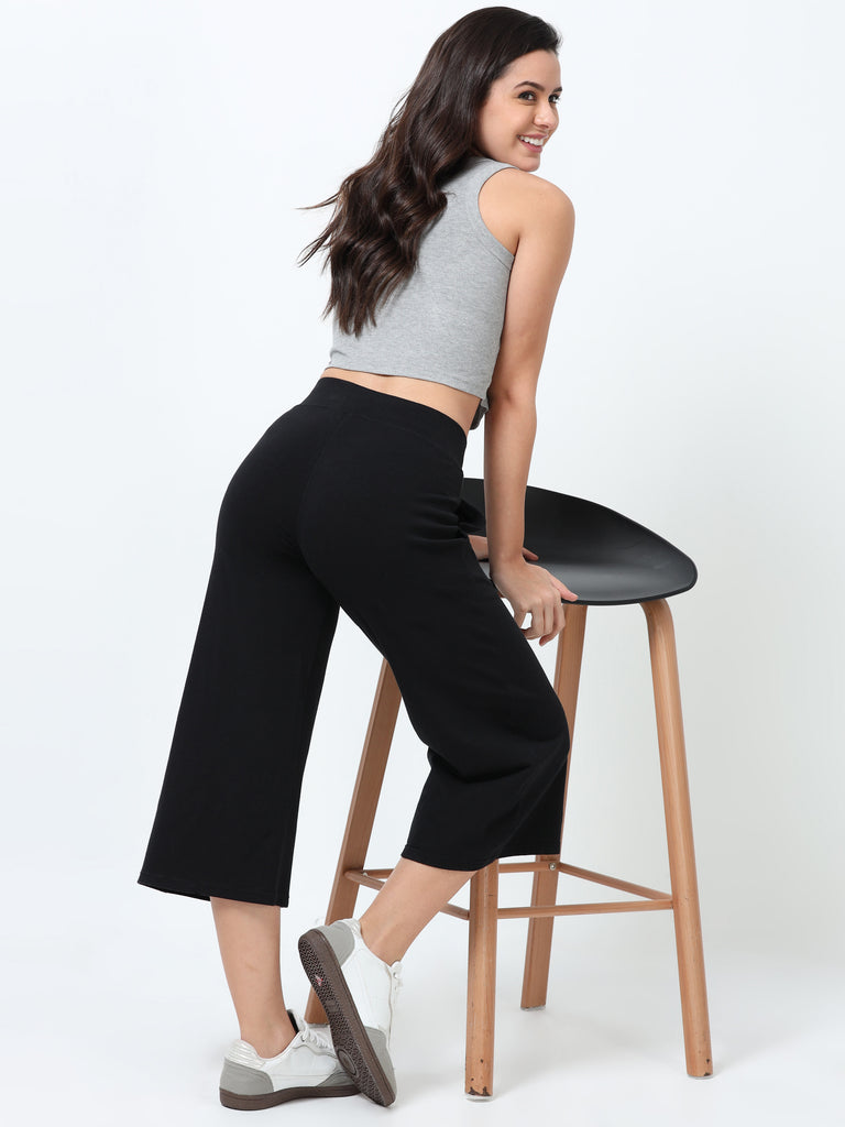 【送料&関税込】ChloAC Cotton Cropped Pants 3/4 Cropped Pants Women UK Sale Clearance High Waist Petite